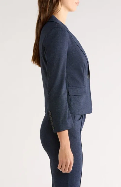 Halogenr Halogen(r) Easy Single Breasted Blazer In Blue