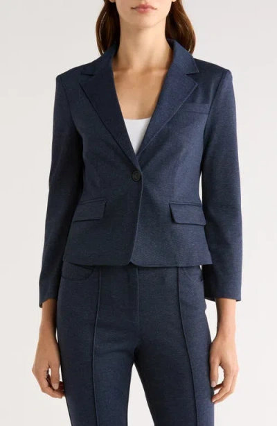 Halogenr Halogen(r) Easy Single Breasted Blazer In Blue