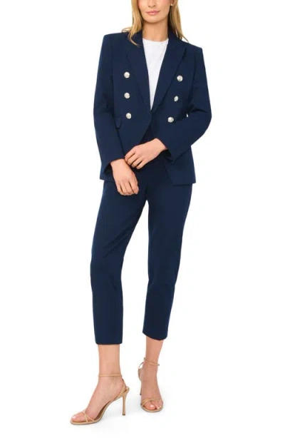 Halogenr Halogen(r) Double Breasted Blazer In Blue