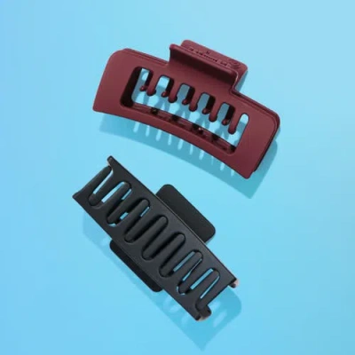 Gimme Beauty Rectangle Double Teeth Claw Clip In Multi