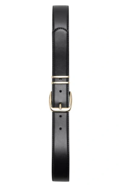 Mango Square Buckle Belt In Black