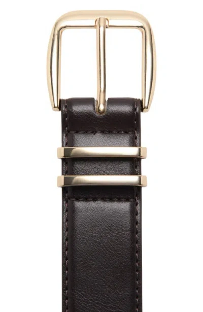 Mango Square Buckle Belt In Black