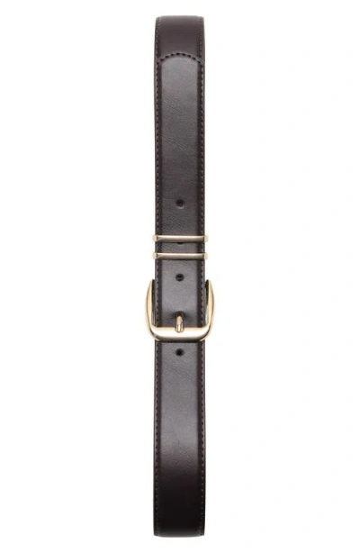 Mango Square Buckle Belt In Black