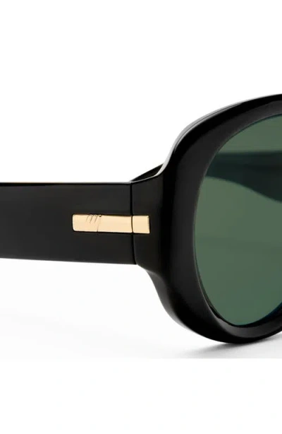Le Specs Dream Boat 57mm Polarized Aviator Sunglasses In Green