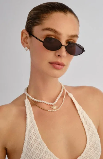 Aire Objective 53mm Oval Sunglasses In Black