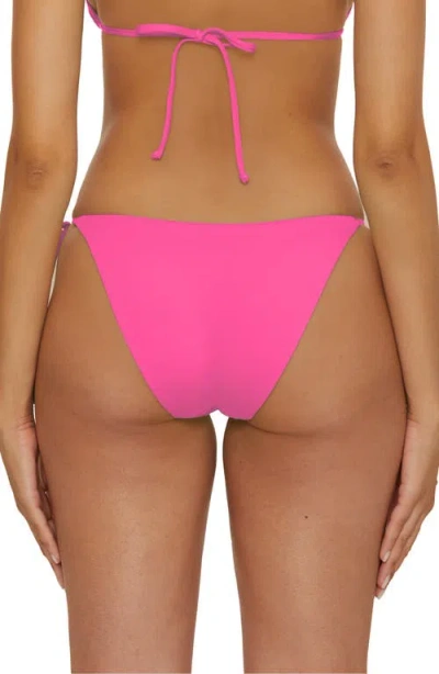 Becca Color Code Side Tie Bikini Bottoms In Pink