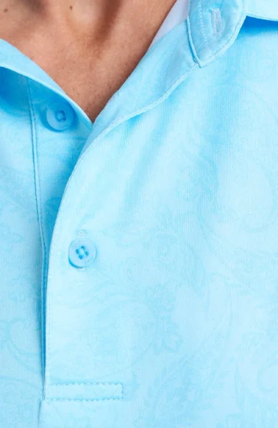 Robert Graham Orsett Performance Golf Polo In Blue