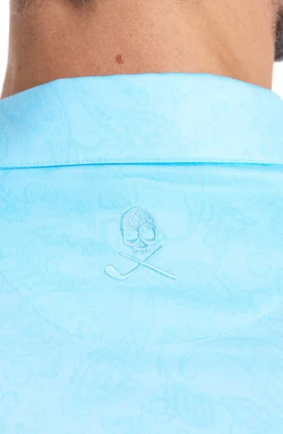 Robert Graham Orsett Performance Golf Polo In Blue