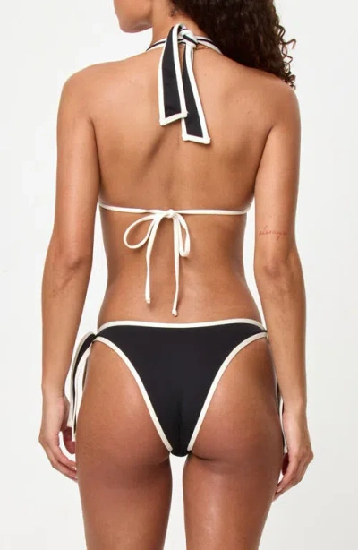 L*space Lspace Shane Bitsy Side Tie Bikini Bottoms In Black