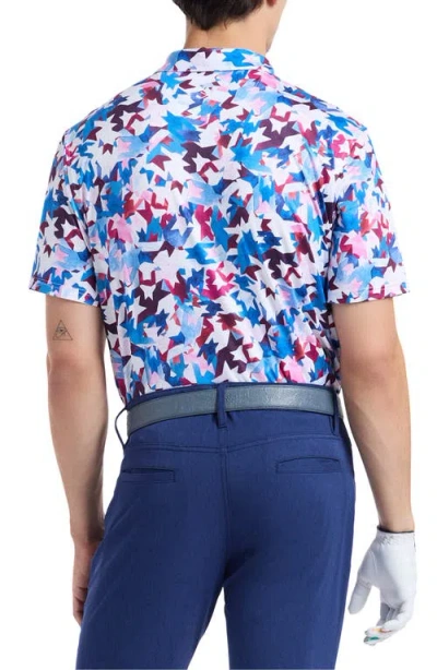 Robert Graham Bartlow Performance Golf Polo In Blue