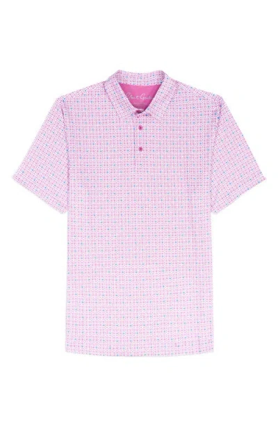 Robert Graham Tilford Performance Golf Polo In Pink