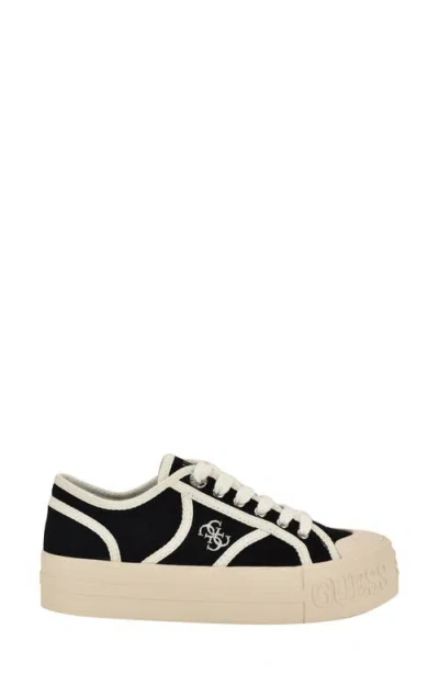 Guess Issah Platform Sneaker In Black