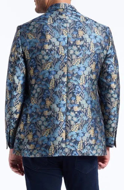 Robert Graham Radford Tailored Fit Floral Jacquard Sport Coat In Blue