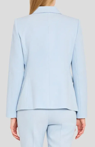 Tahari Asl One-button Blazer In Blue