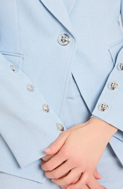 Tahari Asl One-button Blazer In Blue