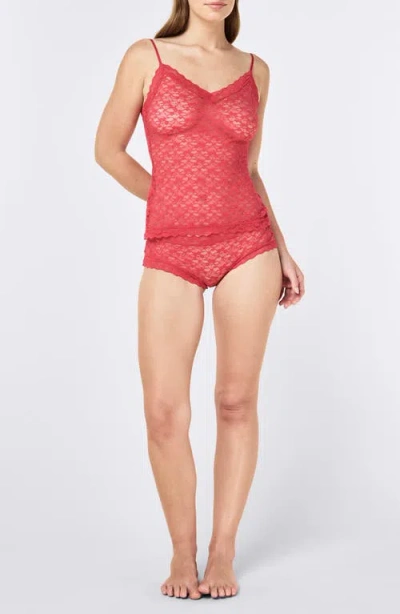 Papinelle Lulu Lace Boyshort Pantie In Red