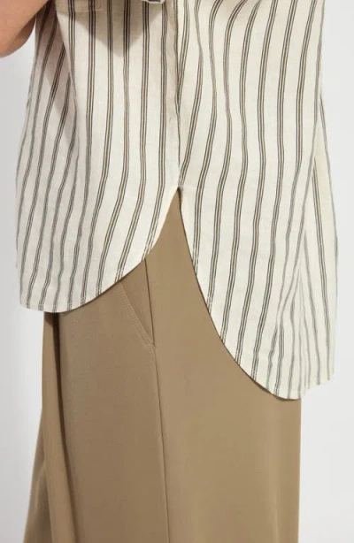 Lyssé Lysse Adley Stripe Linen Button-up Shirt In Multi