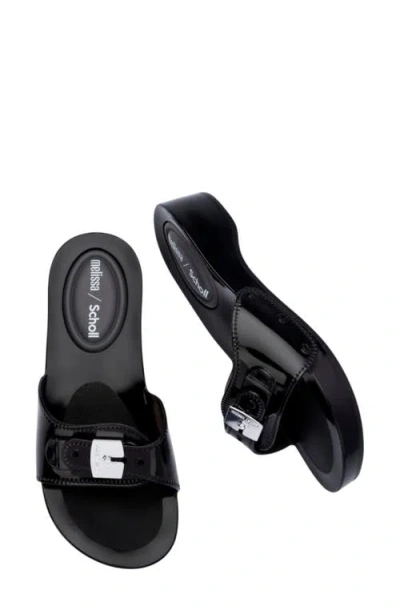 Melissa X Scholl Pescura Platform Slide Sandal In Black