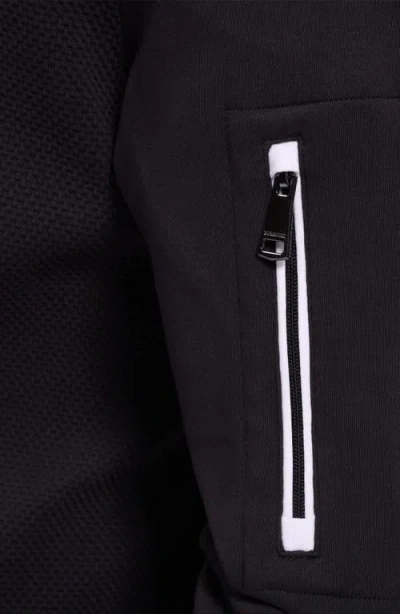 Bugatchi Soft Touch Quarter Zip In Black