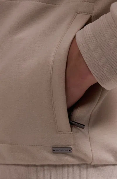 Bugatchi Soft Touch Knit Reversible Bomber Jacket In Neutral