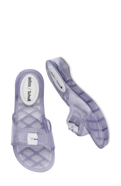 Melissa X Scholl Pescura Platform Slide Sandal In Transparent