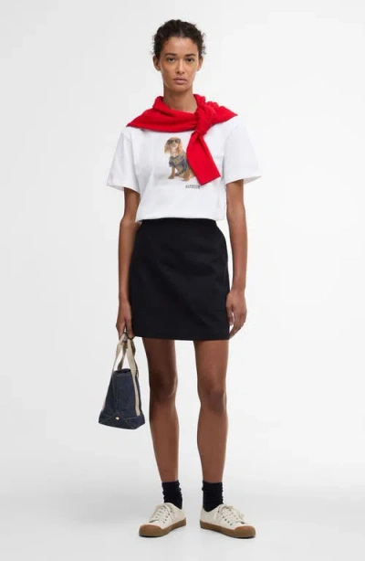 Barbour Marine Cotton T Shirt With Print In White
