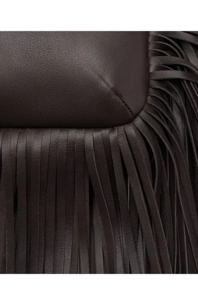 Mango Fringe Leather Clutch In Pattern