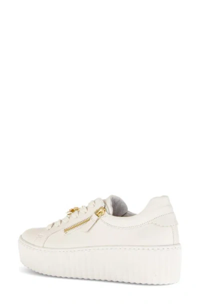 Gabor Platform Sneaker In White
