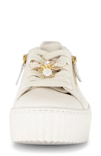 Gabor Platform Sneaker In White
