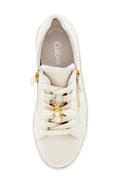 Gabor Platform Sneaker In White