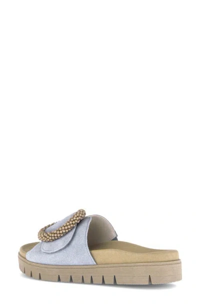 Gabor Slide Sandal In Blue