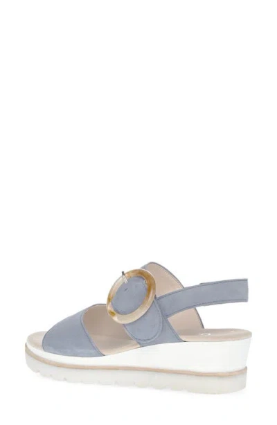 Gabor Wedge Sandal In Blue