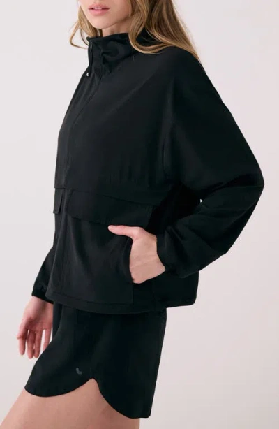 Lole Sofia Water Repellent Pullover Jacket In Blue