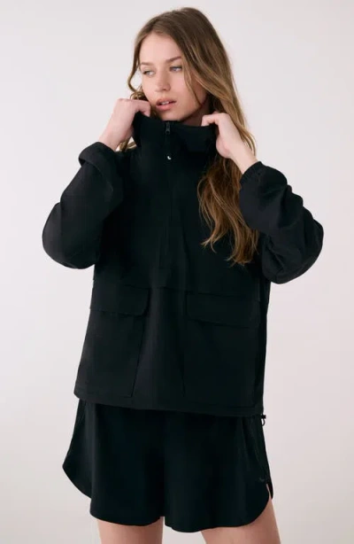 Lole Sofia Water Repellent Pullover Jacket In Blue