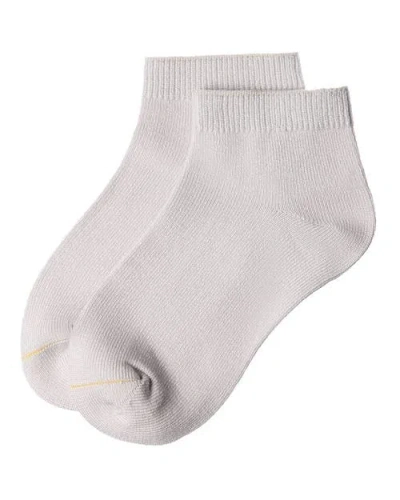 Memoi Basic Silky-soft Gauge Ankle Sock In White