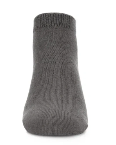 Memoi Basic Silky-soft Gauge Ankle Sock In Gray