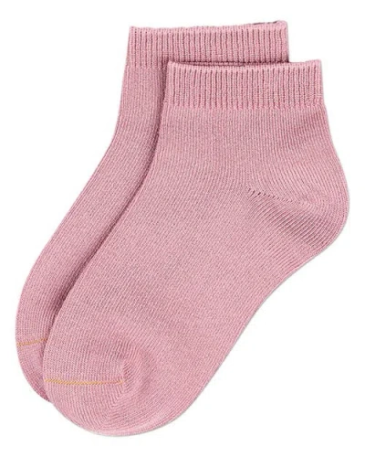 Memoi Basic Silky-soft Gauge Ankle Sock In Pink