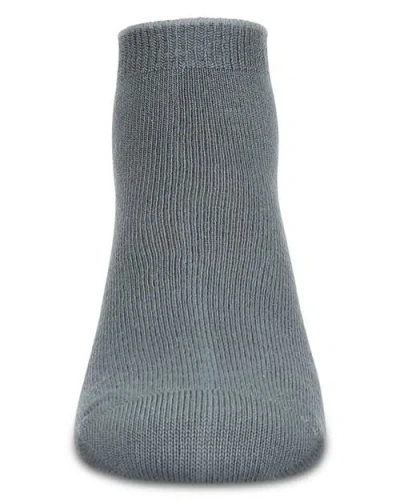 Memoi Basic Silky-soft Gauge Ankle Sock In Gray