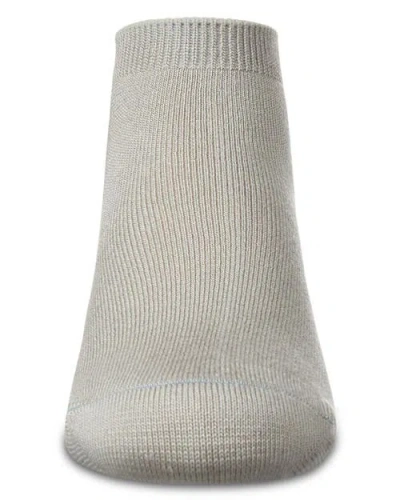 Memoi Basic Silky-soft Gauge Ankle Sock In Gray