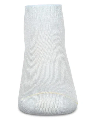 Memoi Basic Silky-soft Gauge Ankle Sock In Blue