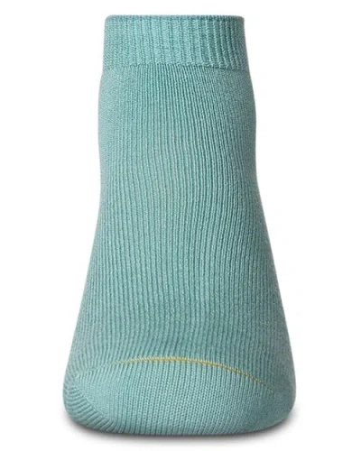 Memoi Basic Silky-soft Gauge Ankle Sock In Green