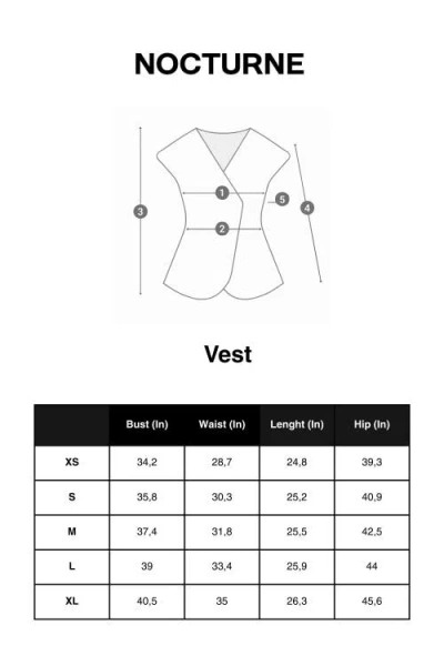 Nocturne Button-front Denim Vest In Black