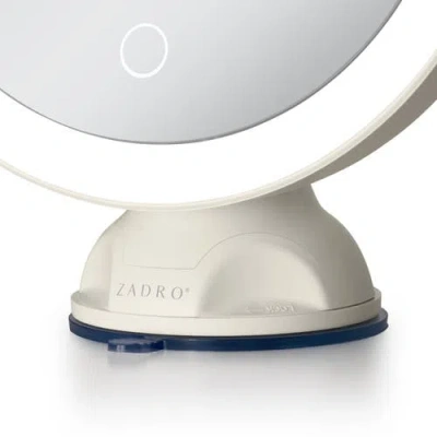 Zadro Lighted Wall Mounted Suction Cup Makeup Mirror With 10x Magnification In Pattern