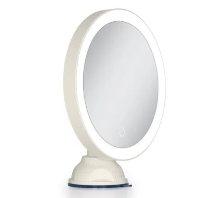 Zadro Lighted Wall Mounted Suction Cup Makeup Mirror With 10x Magnification In Pattern