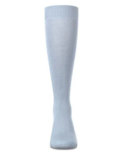 Memoi Soft  Knee High Sock In Blue