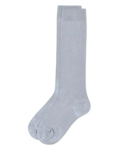 Memoi Soft  Knee High Sock In Blue