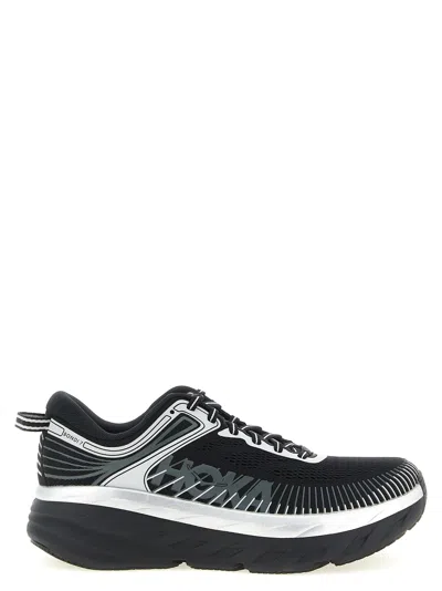 Hoka Mens  Bondi 7 In Black