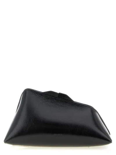 Attico 830 Pm Oversized Rectangular Clutch Bag In Black