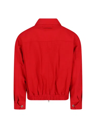 Dunst Zip Bomber Jacket In Red