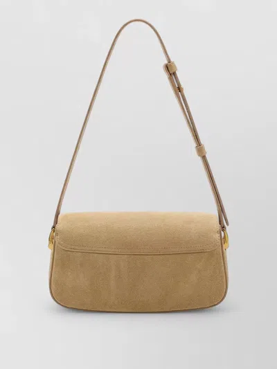 Ami Alexandre Mattiussi Ami Paris Women Suede Shoulder Bag With Logo On The Front In Multi